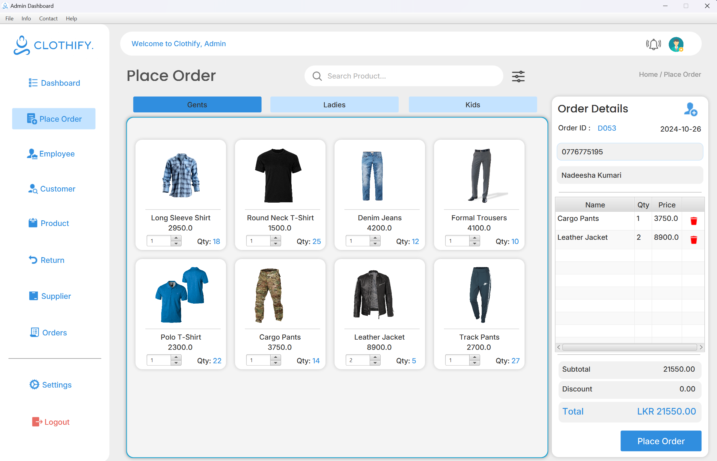Clothify Store